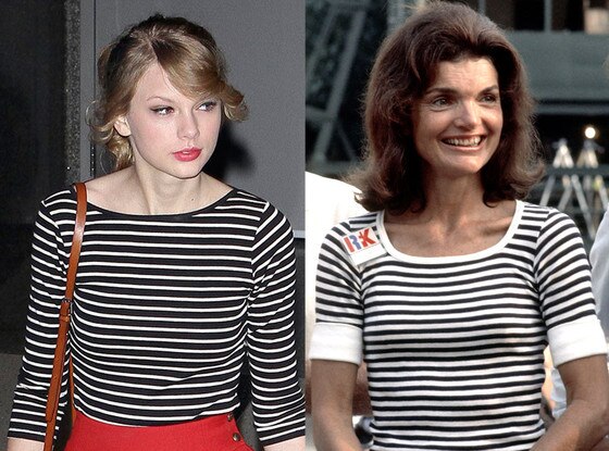 Taylor Swift, Jacqueline Kennedy, Stripes