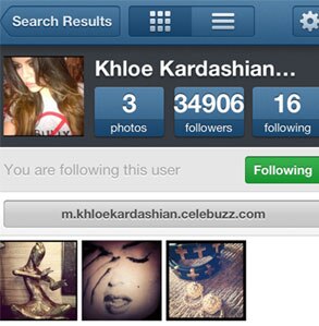 Khloe Kardashian, Twit Pic