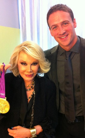 Joan Rivers, Ryan Lochte, Twit Pic