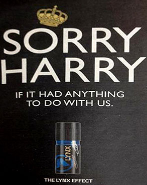 Lynx Effect, Prince Harry