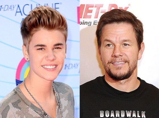 Justin Bieber, Mark Wahlberg