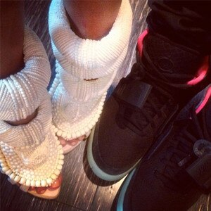 Kim Kardashian, Kanye West, shoes