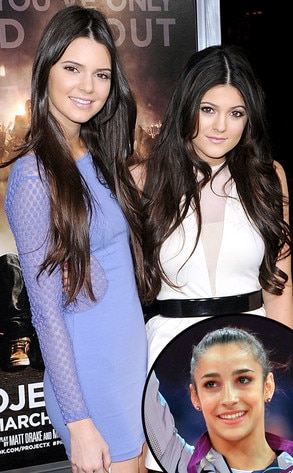 Kylie Jenner, Kendall Jenner, Aly Raisman