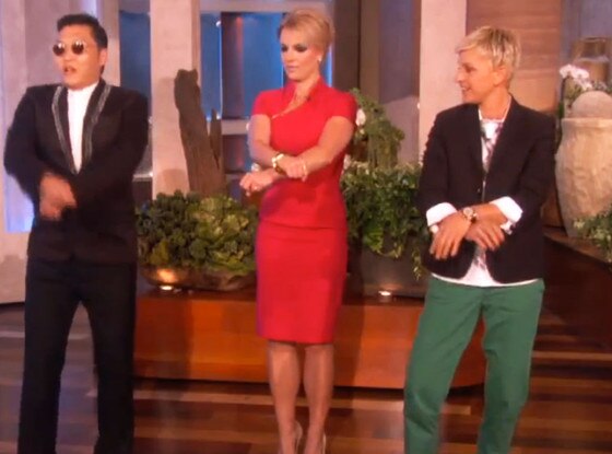 Psy, Britney Spears, Ellen Degeneres
