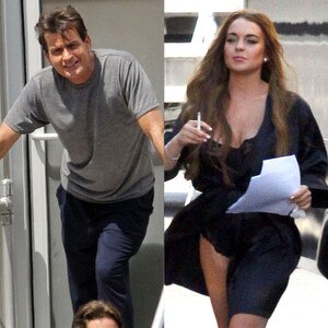 Charlie Sheen, Lindsay Lohan