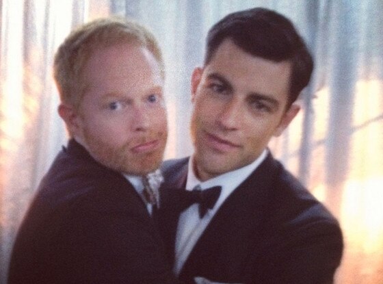 Emmy Twit Pics, Jesse Tyler Ferguson, Max Greenfield