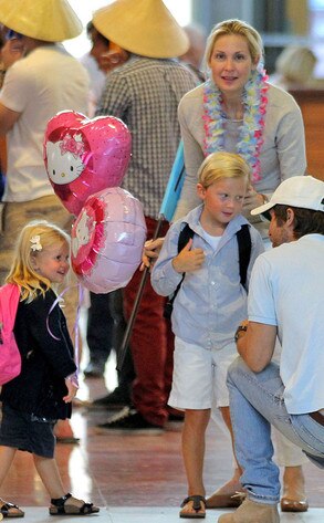 Kelly Rutherford, Anthony, Hermes, Helena Kelly Rutherford, Anthony, Hermes, Helena