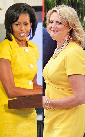Michelle Obama, Ann Romney, Yellow
