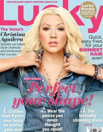 Christina Aguilera Lucky Magazine