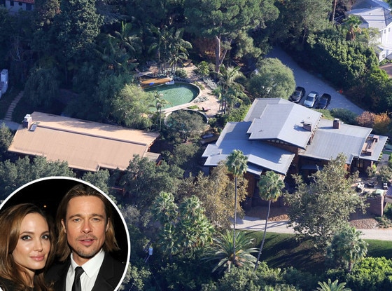 Brad Pitt, Angelina Jolie, Los Feliz Home