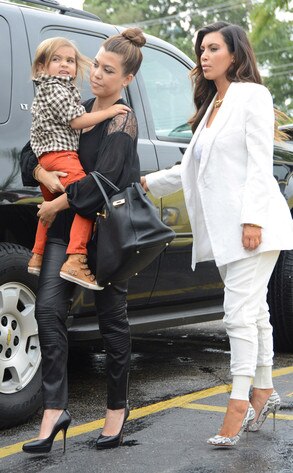 Kim Kardashian, Kourtney Kardashian, Mason