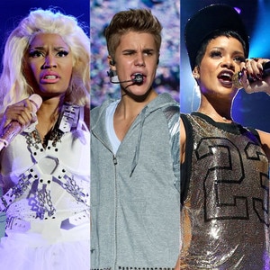 AMA Nominees, Nicki Minaj, Rihanna, Justin Bieber, One Direction AMA Nominees, Nicki Minaj, Rihanna, Justin Bieber, One Direction