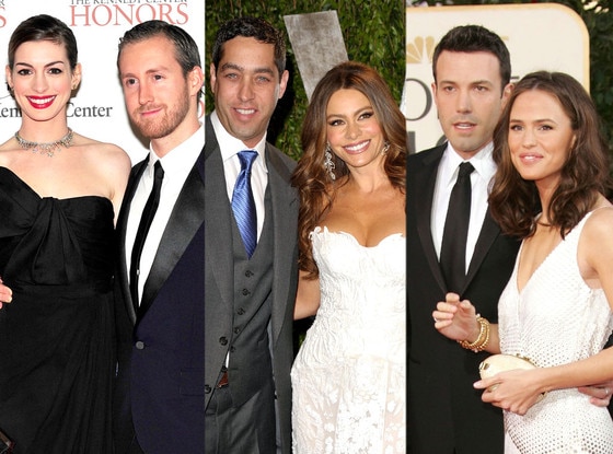 Adam Shulman, Anne Hathaway, Sofia Vergara, Nick Loeb, Jennifer Garner, Ben Affleck