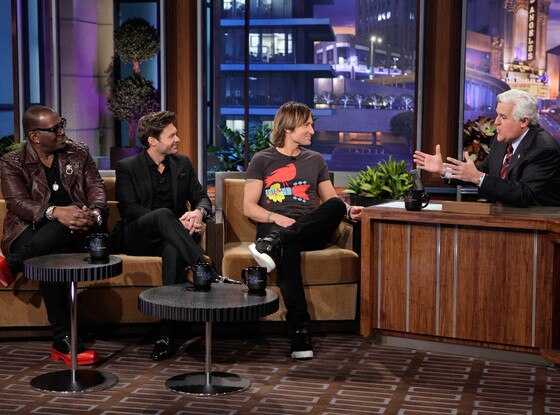 Ryan Seacrest, Randy Jackson, Keith Urban, Jay Leno