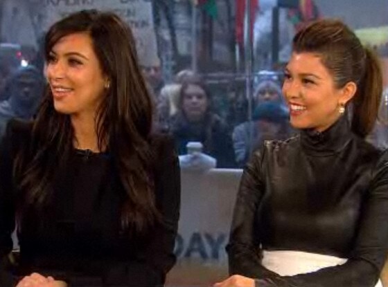 Kim Kardashian, Kourtney Kardashian, Today show