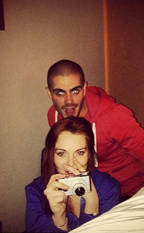 Lindsay Lohan, Max George, Instagram