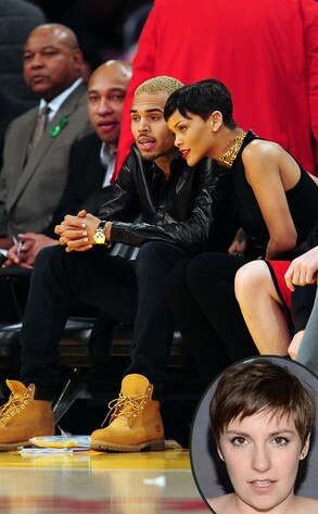 Chris brown, Rihanna, Lena Dunham