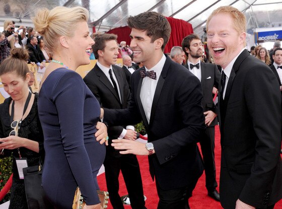 Busy Phillips, Justin Mikita, Jesse Tyler Ferguson, SAG Candids
