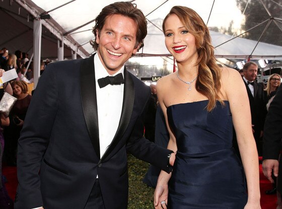 Bradley Cooper, Jennifer Lawrence, SAG Candids