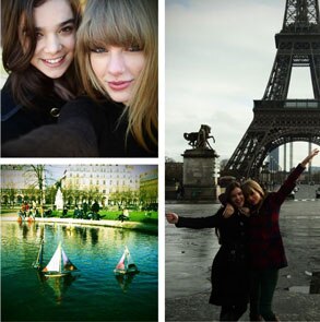 Taylor Swift, Hailee Steinfeld, Paris Twit Pic