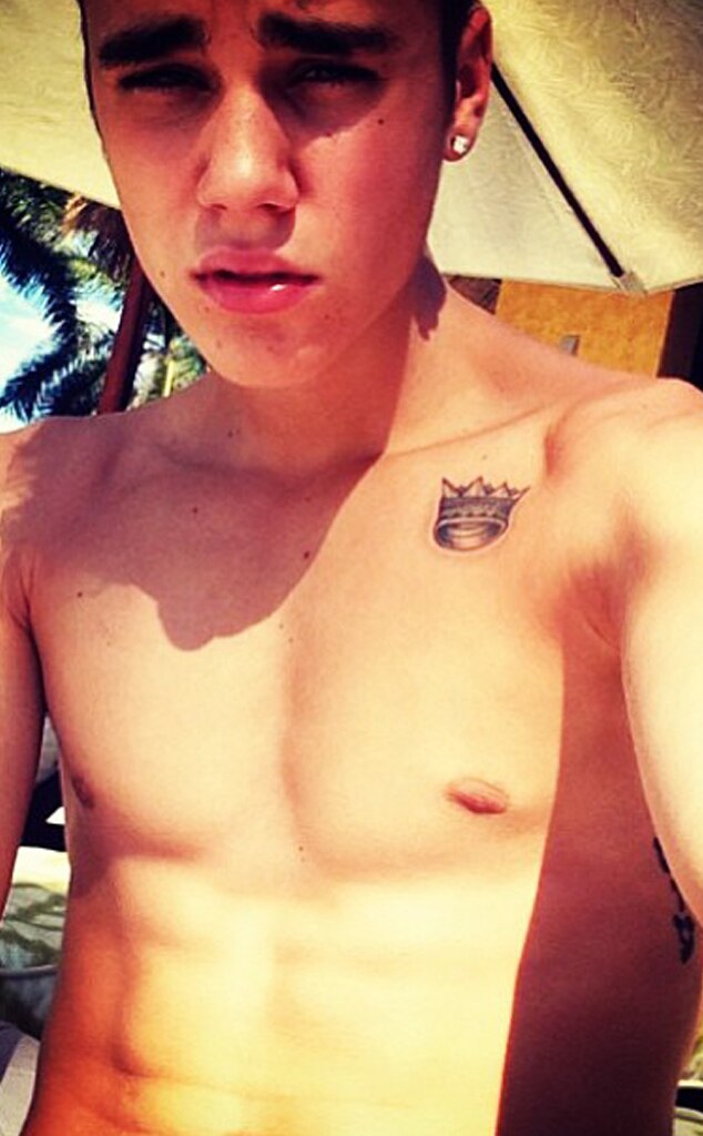 Justin Bieber, Shirtless Justin Bieber, Shirtless