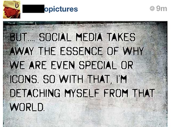 Chris Brown, Instagram