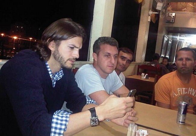 Luciano Huck e Ashton Kutcher