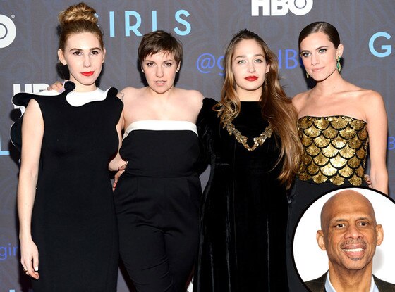 Zosia Mamet, Lena Dunham, Jemima Kirke, Allison Williams, Kareem Abdul-Jabbar