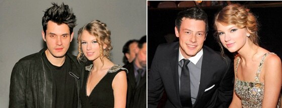 Taylor Swift, John Mayer, Cory Monteith