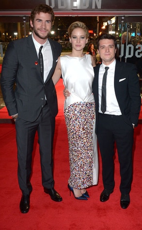 Liam Hemsworth, Jennifer Lawrence, Josh Hutcherson Liam Hemsworth, Jennifer Lawrence, Josh Hutcherson