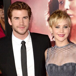 Liam Hemsworth, Jennifer Lawrence, The Hunger Games: Catching Fire Liam Hemsworth, Jennifer Lawrence, The Hunger Games: Catching Fire