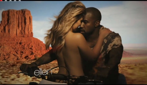 Kim Kardashian topless Kanye West videclipe Bound 2 Kim Kardashian topless Kanye West videclipe Bound 2