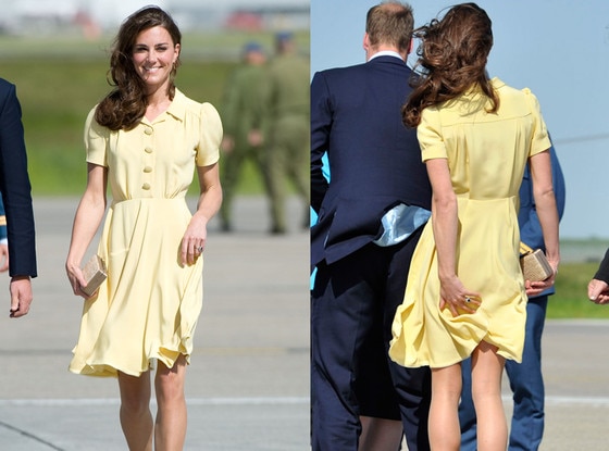 Kate Middleton, Calgary Airport, Yellow Dress Kate Middleton, Calgary Airport, Yellow Dress