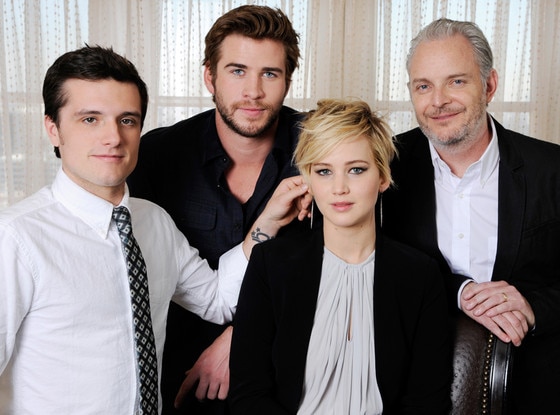Josh Hutcherson, Liam Hemsworth, Jennifer Lawrence, The Hunger Games: Catching Fire Josh Hutcherson, Liam Hemsworth, Jennifer Lawrence, The Hunger Games: Catching Fire