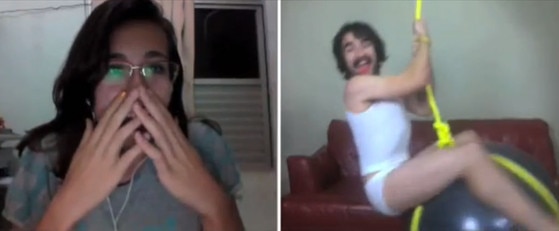 Miley Cyrus, Wrecking Ball, Chatroulette Version Miley Cyrus, Wrecking Ball, Chatroulette Version