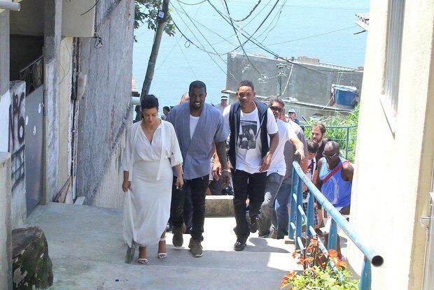 Kim Kardashian, Kanye West e Will Smith