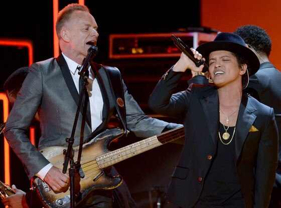 Sting, Bruno Mars, Grammys, Performance