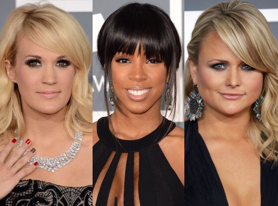 Miranda Lambert, Carrie Underwood, Kelly Rowland, Nude Lips, Grammys