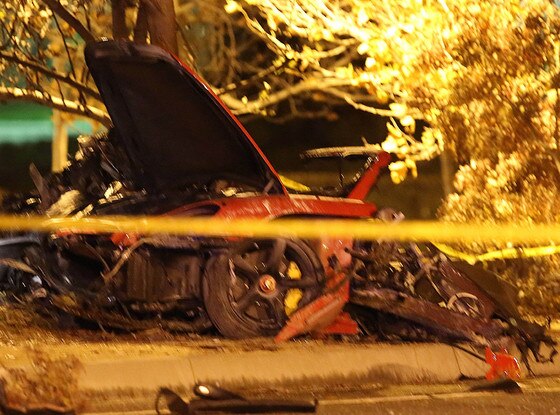 Paul Walker, Accident Scene Paul Walker, Accident Scene
