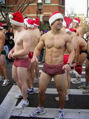Santa Speedo Run Santa Speedo Run