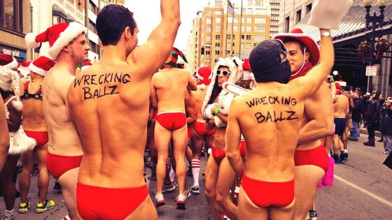 Santa Speedo Run Santa Speedo Run