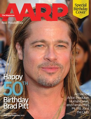 Brad Pitt, AARP Cover Brad Pitt, AARP Cover