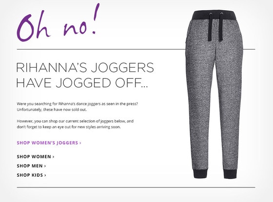 Rihanna, Tesco Jogging Pants Rihanna, Tesco Jogging Pants
