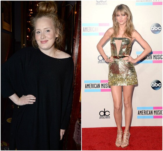 Adele e Taylor Swift, idade celebridades Adele e Taylor Swift, idade celebridades
