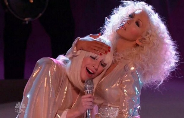 Lady Gaga, Christina Aguilera, The Voice Lady Gaga, Christina Aguilera, The Voice