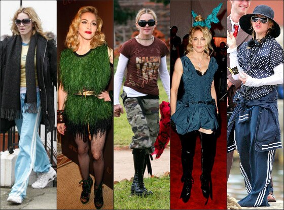 Top mal vestidas Madonna Top mal vestidas Madonna