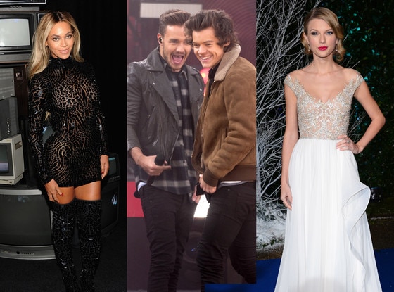 Beyonce, One Direction, Taylor Swift Beyonce, One Direction, Taylor Swift