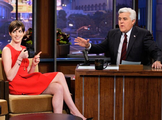 Anne Hathaway, Jay Leno
