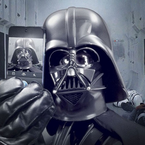 Darth Vader Selfie, Star Wars Instagram Darth Vader Selfie, Star Wars Instagram