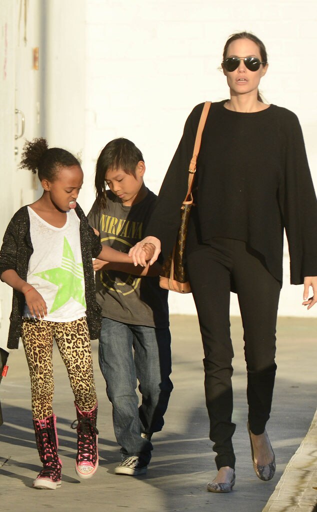 Angelina Jolie, Pax, Zahara Angelina Jolie, Pax, Zahara